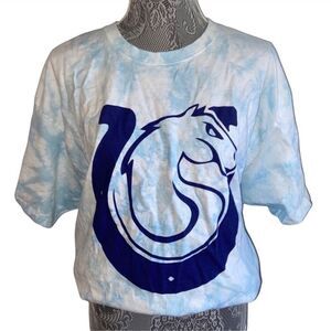 NFL Indianapolis Colts custom tie died graphic T-shirt